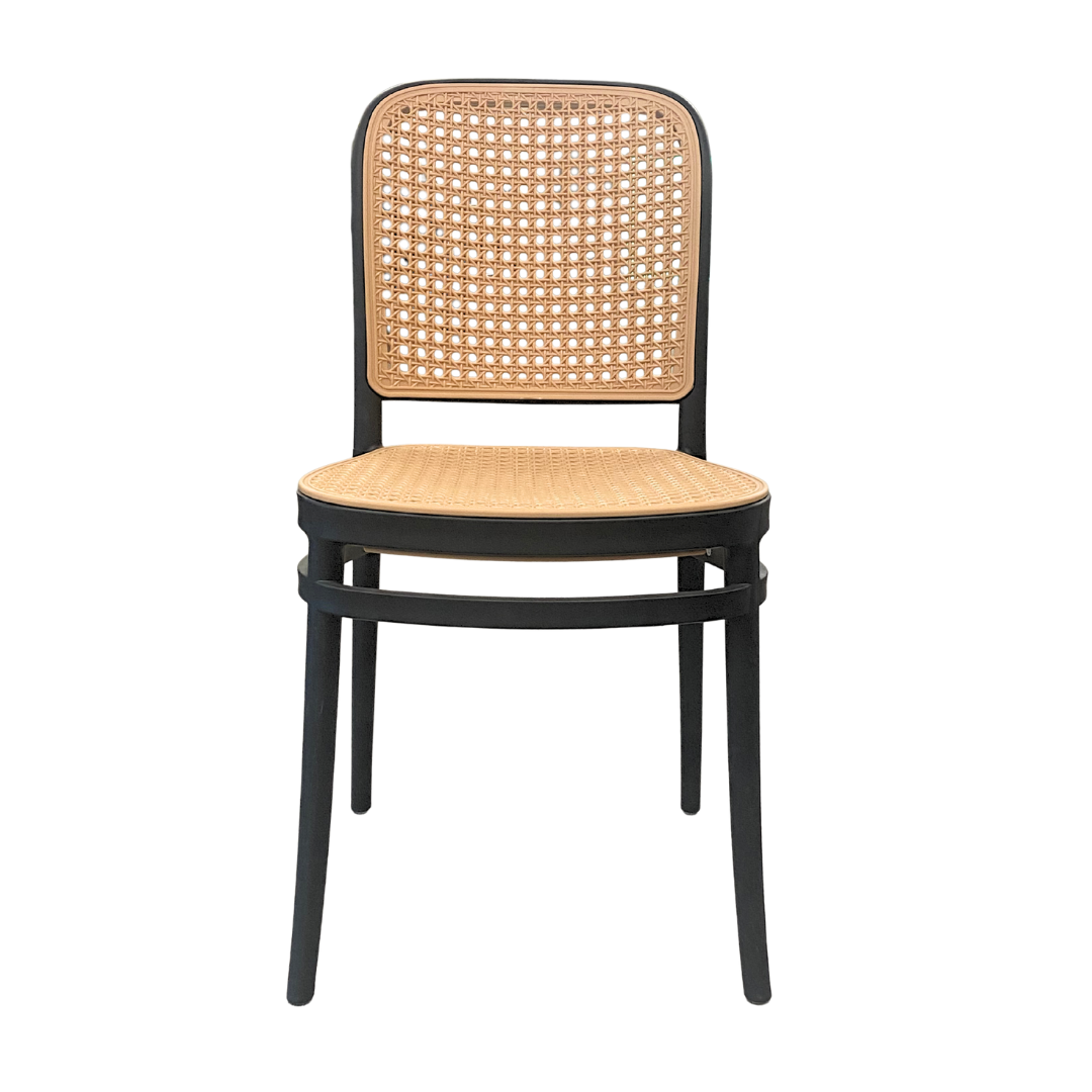 Chair, Alexa Black Resin