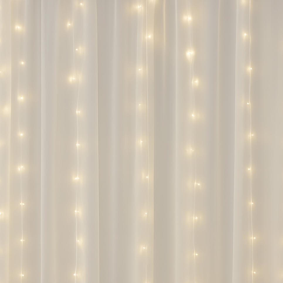Light, Curtain 16.5' Long, 9.5' High Warm LED