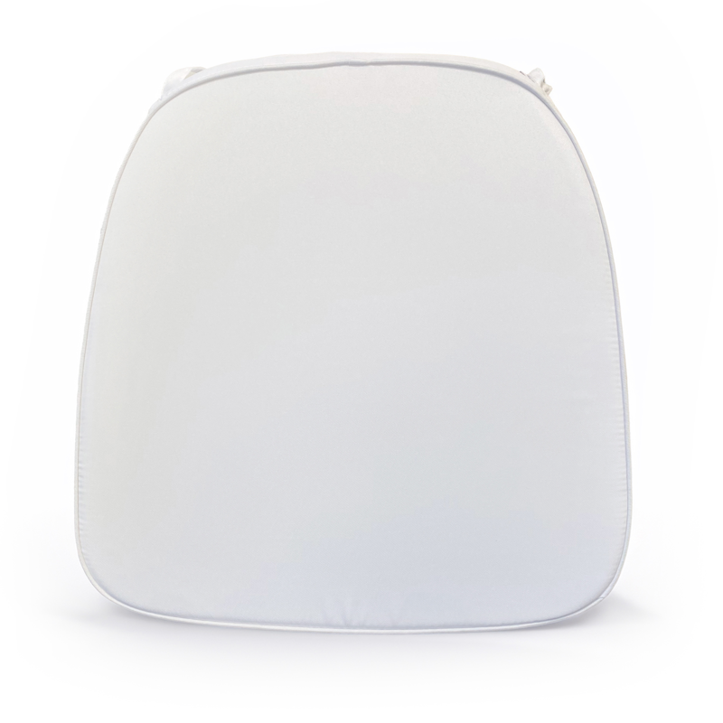 Soft White Chair Cushion For Chiavari With Ties