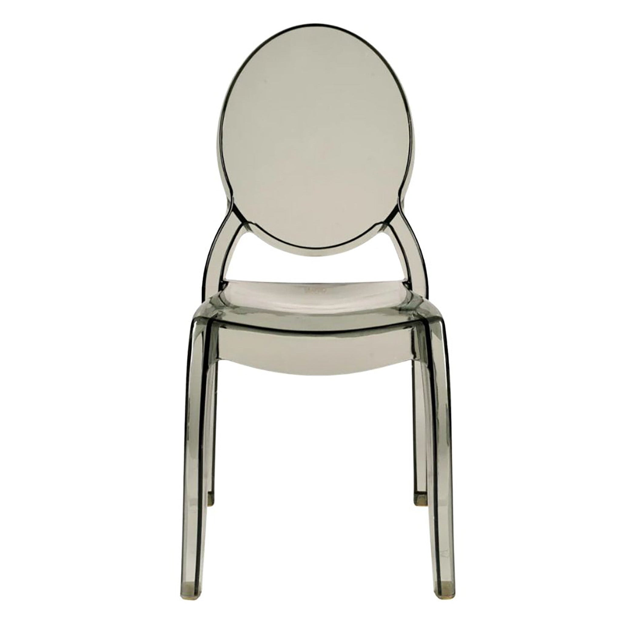 Transparent grey resin ghost event chair wholesale in Canada. 