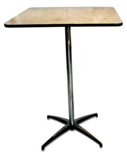 Table, 30" Square Cocktail 42" High