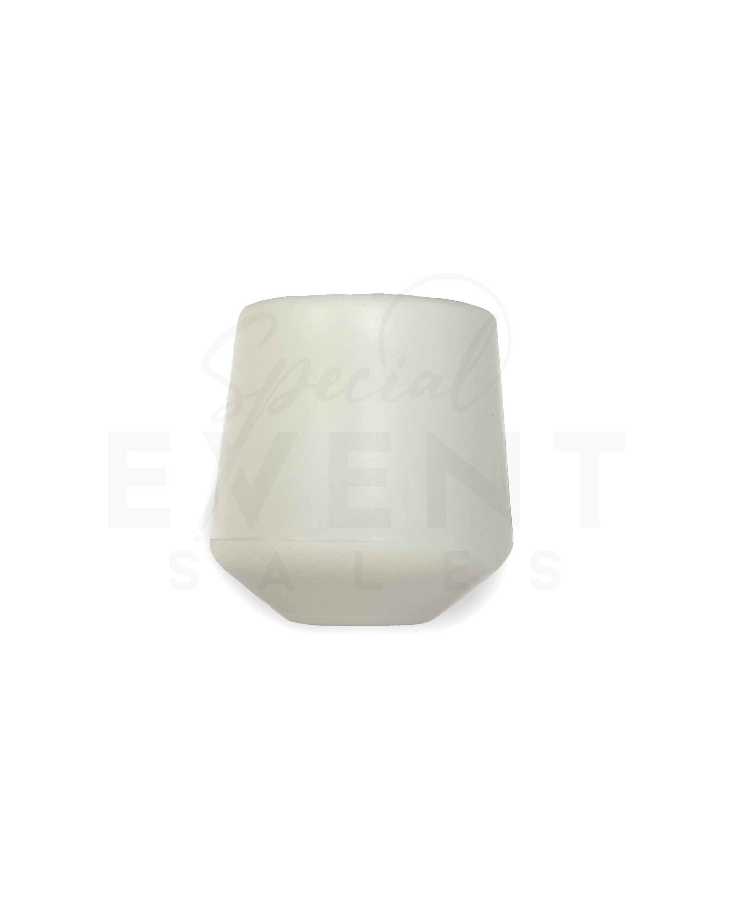 box of 100 white replacement feet for event chairs. 
