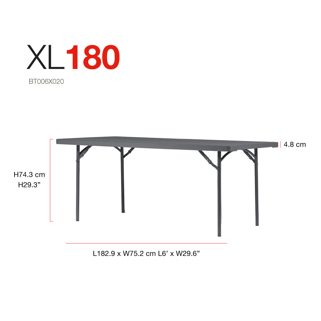 Zown Folding Table, XL180 (30" x 72") New Classic