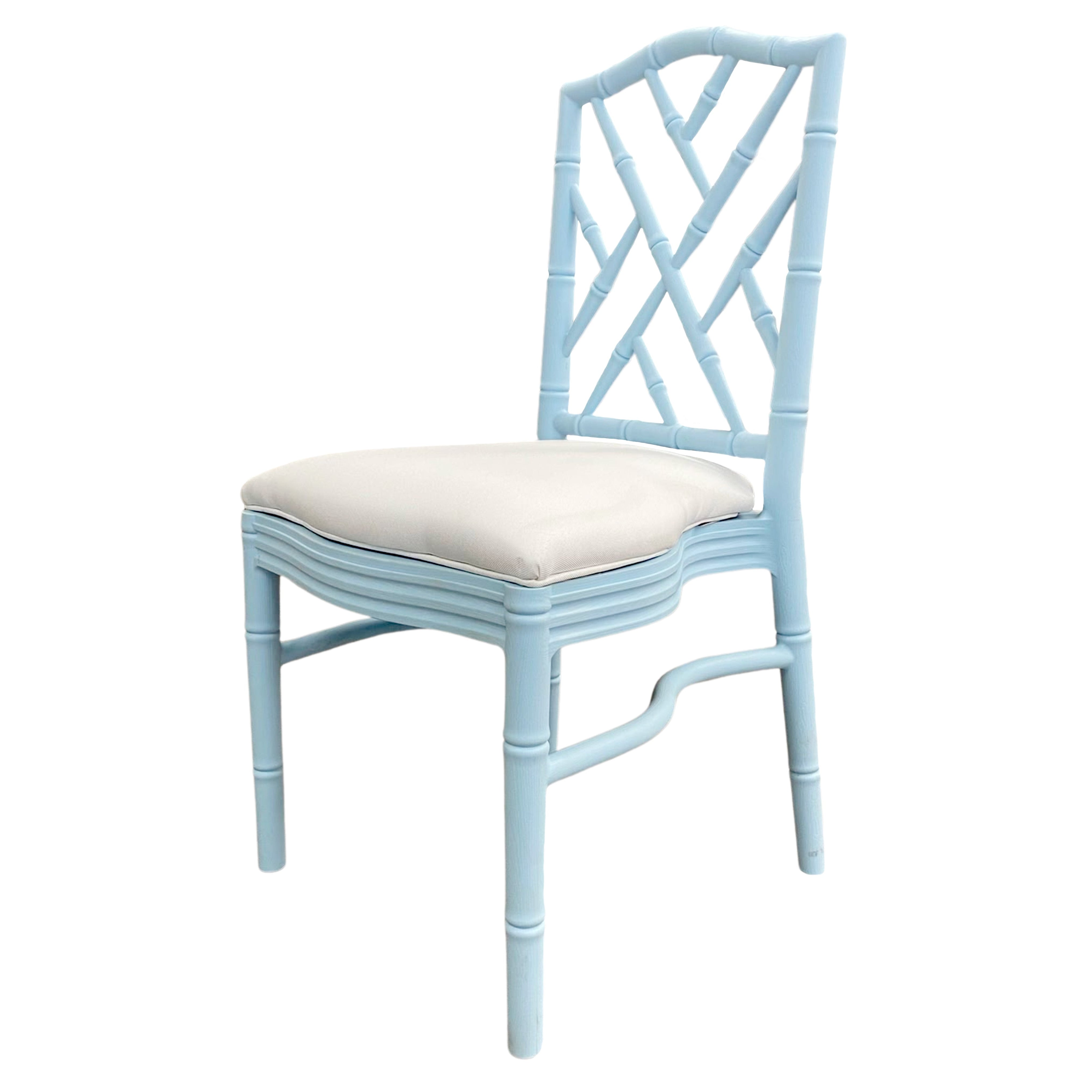 Chair, Chippendale Blue Stacking