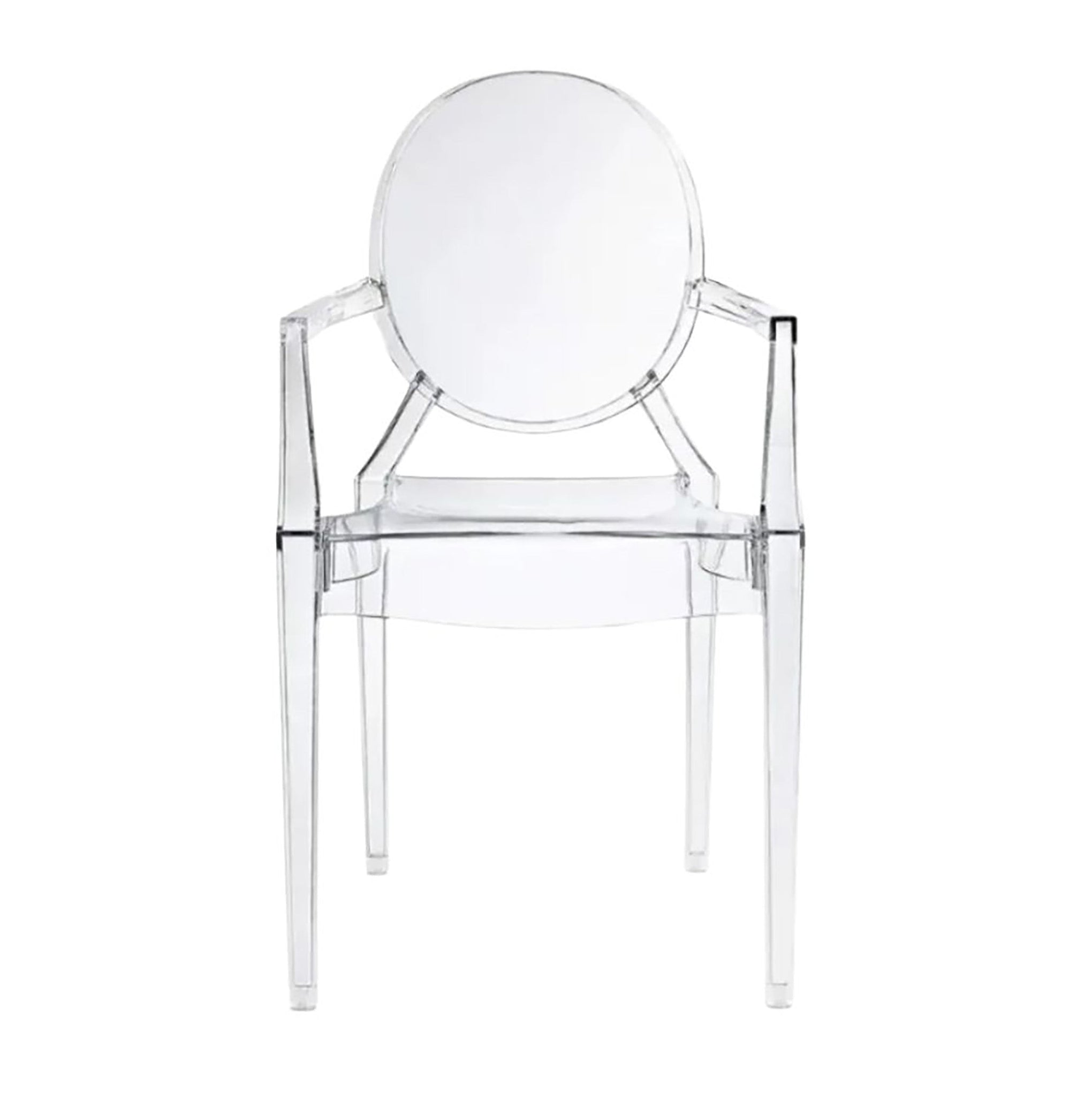 Transparent/ clear resin chair. Perfect for luxury events and weddings.