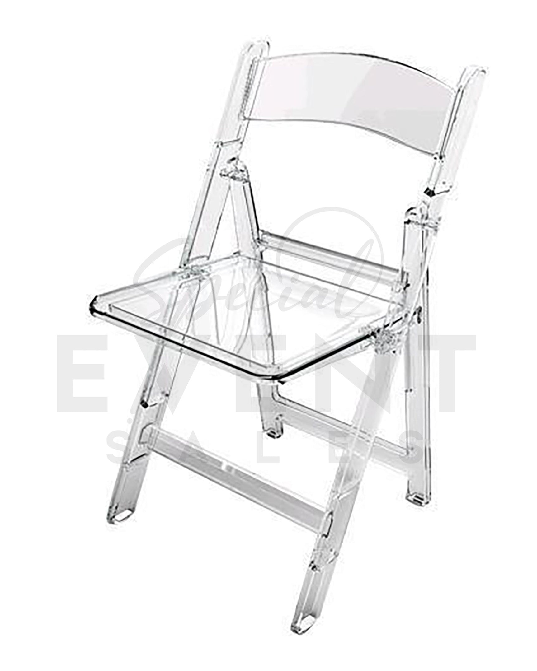 Chair, Folding Illusion Crystal Clear