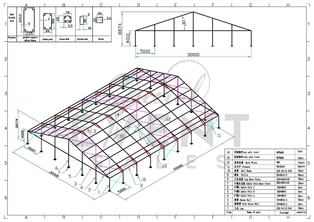 Clearspan Tent 30 Meter Modular Tents - Clearspan