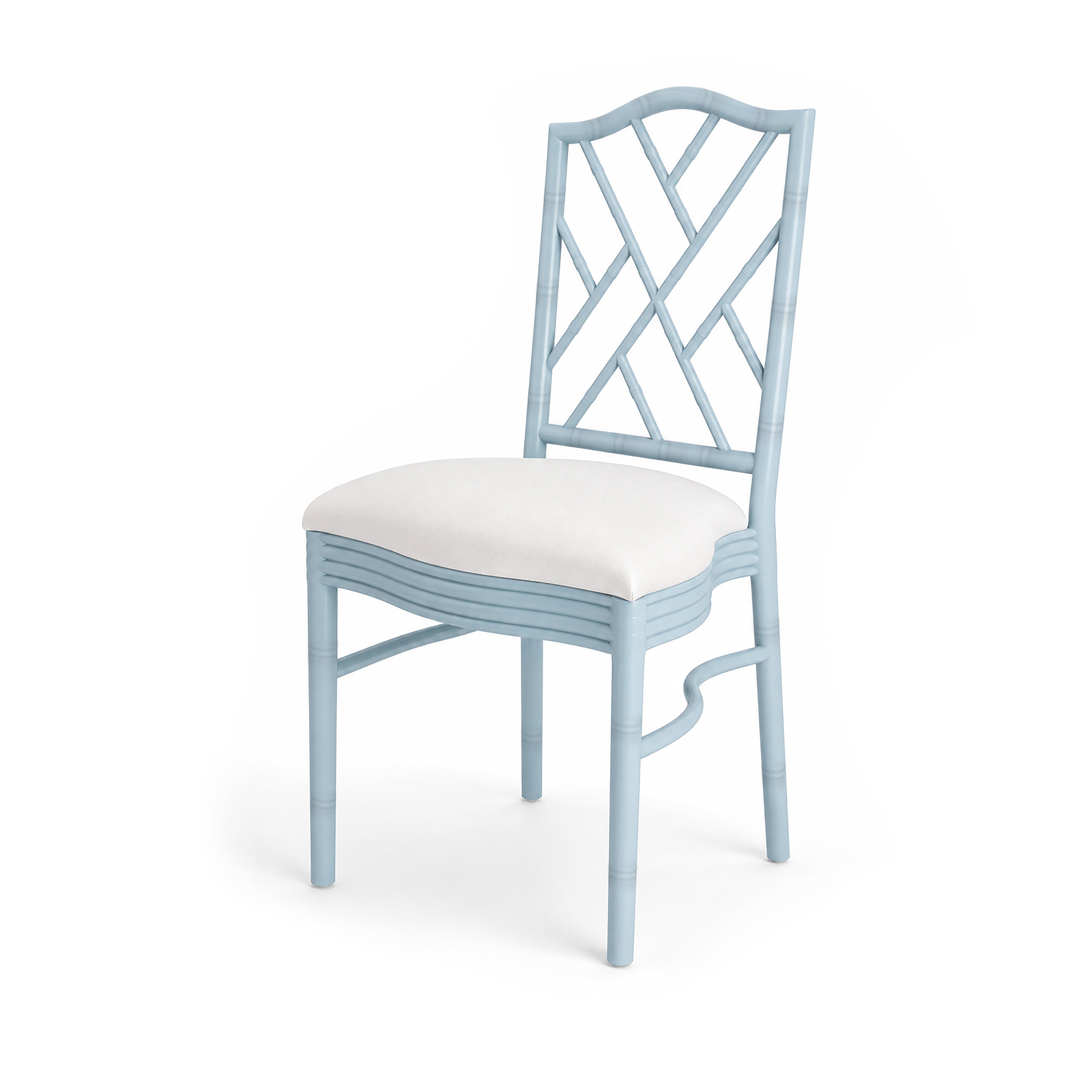 Chair, Chippendale Blue Stacking