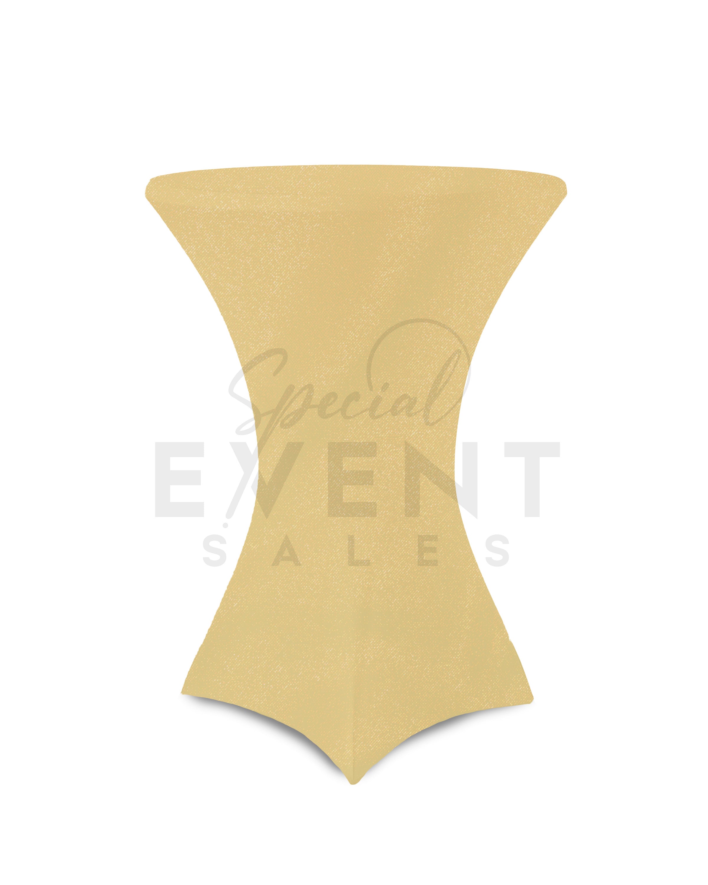 Spandex Cover 42" Tall X 30" Diameter Gold