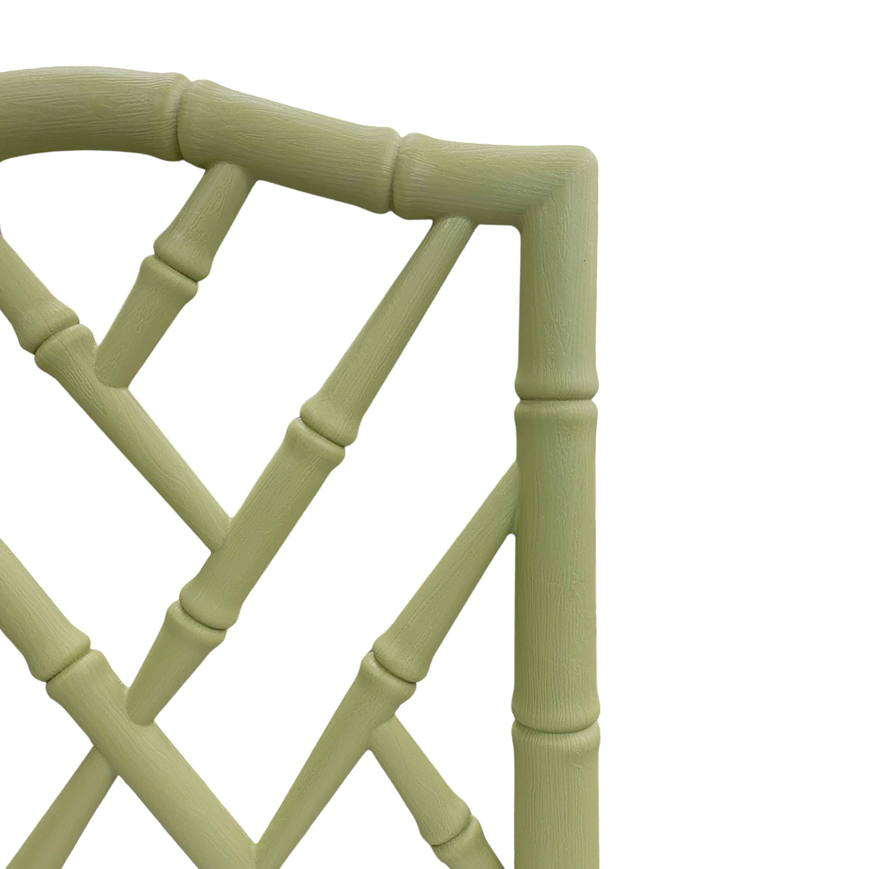 Chair, Chippendale Green Stacking