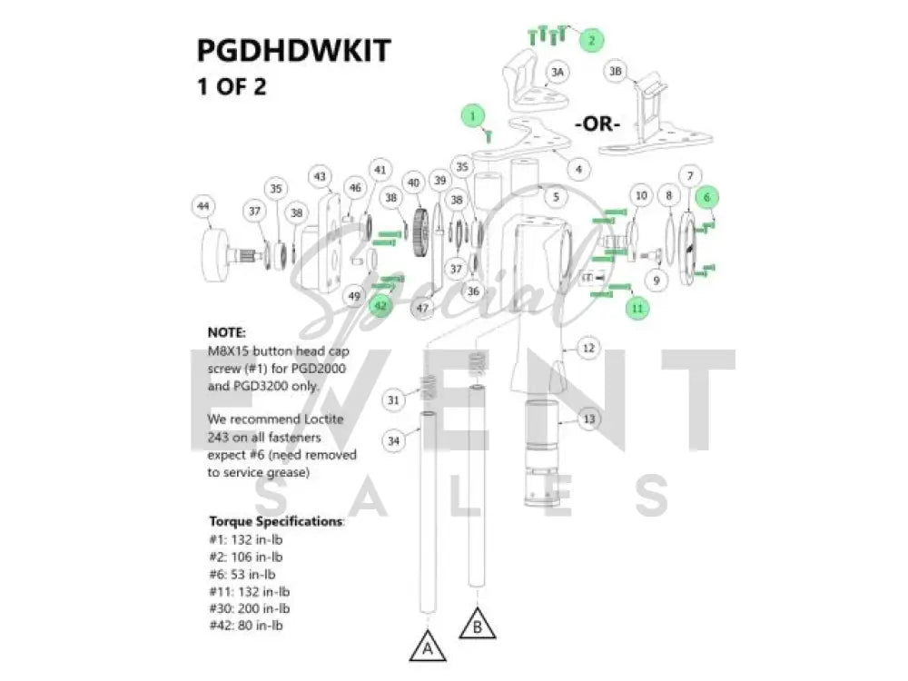 Hardware Kit Contractor/X Series Tents - Titan Post Drivers