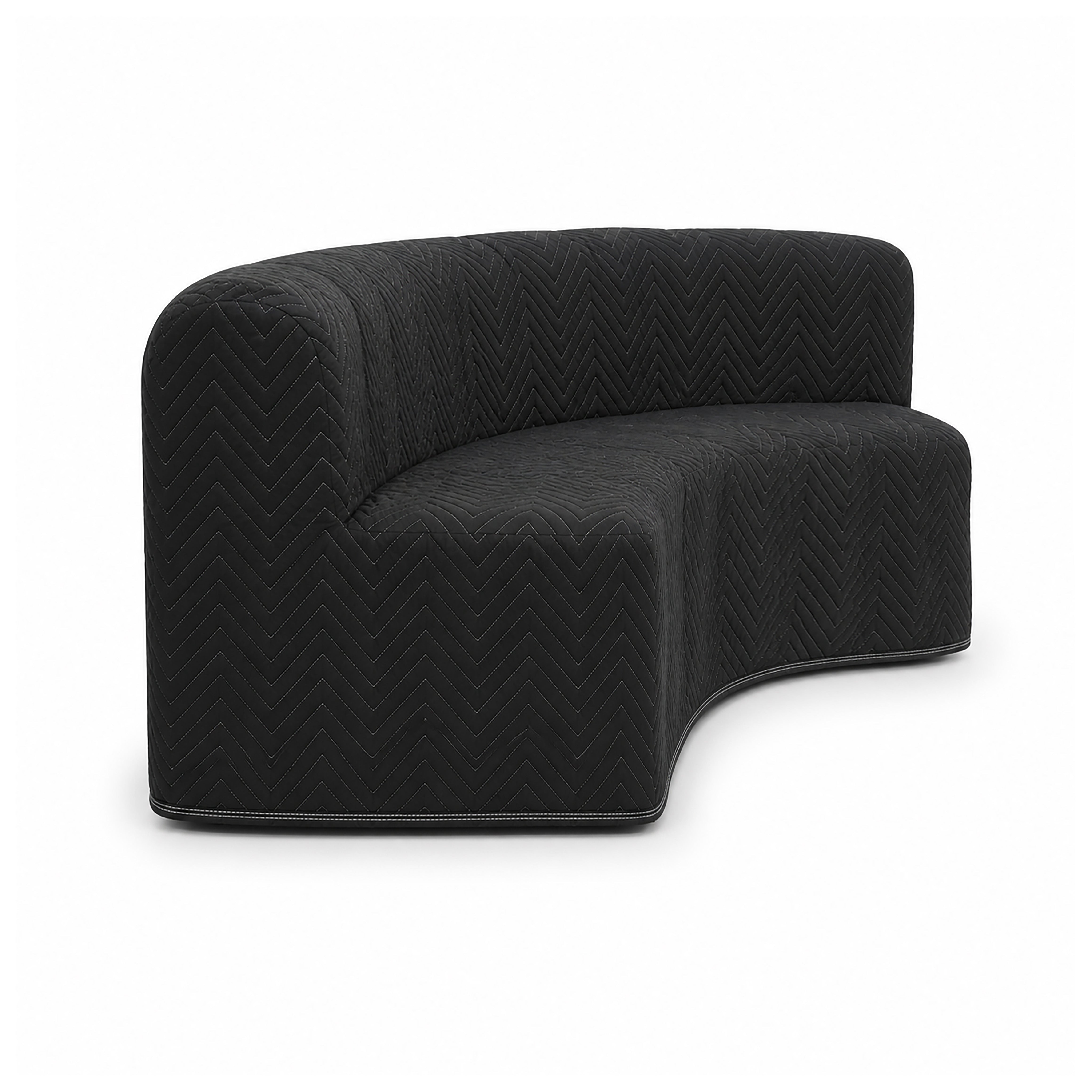 Zetel Inside Corner Sofa Protective Cover Black