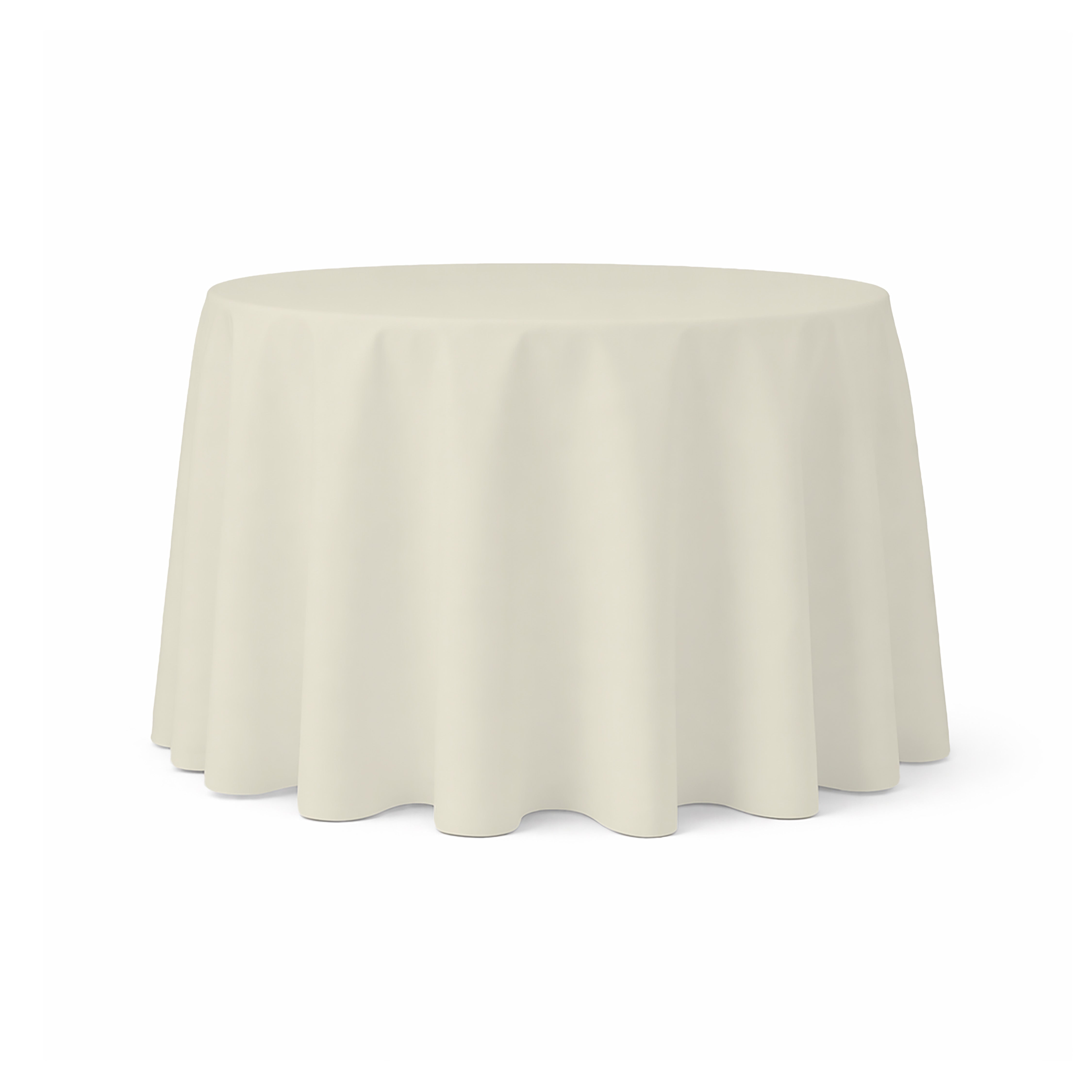 Tablecloth 90" Round Ivory Majestic