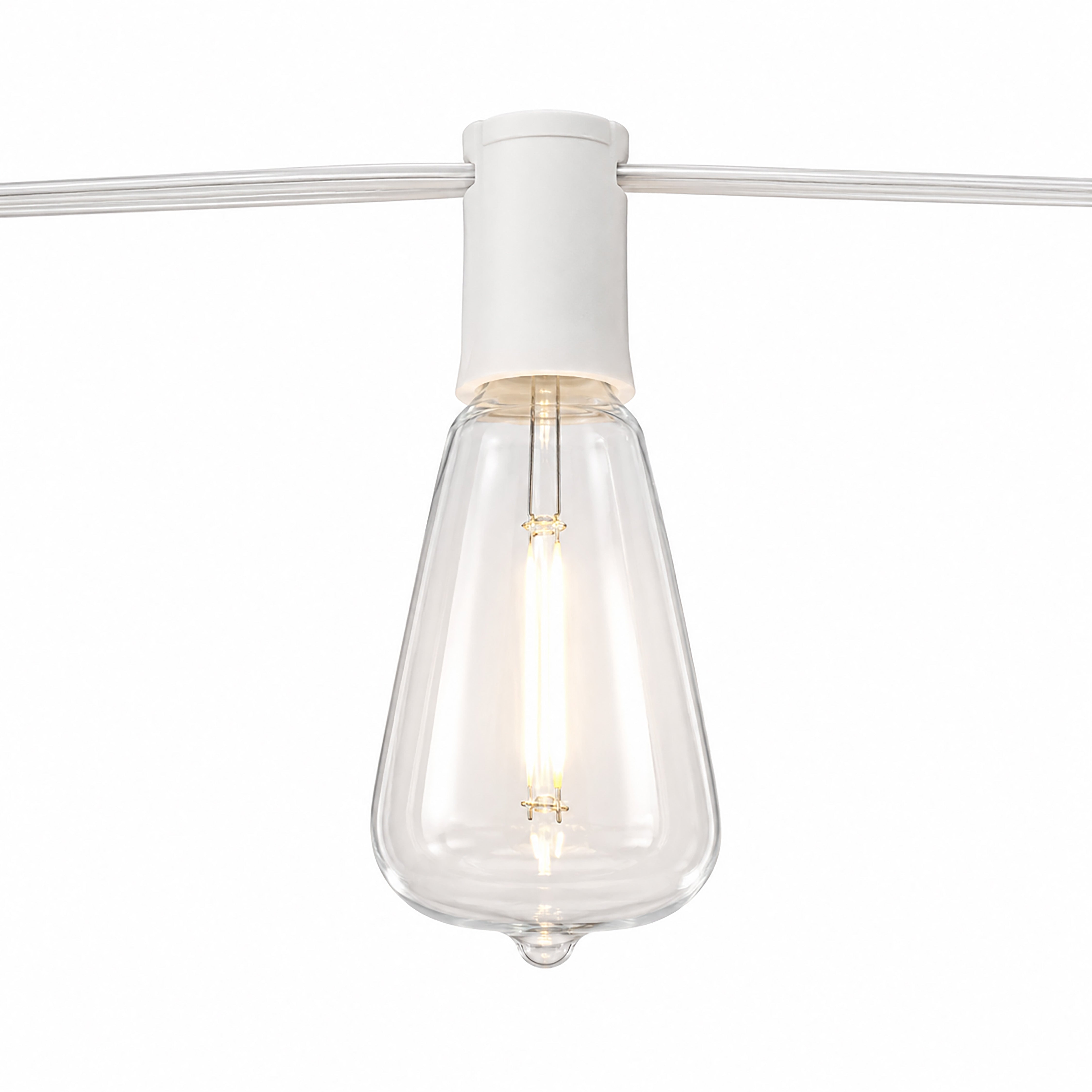 Bulb, Cafe 38mm 1W LED Clear Teardrop Case Of 25