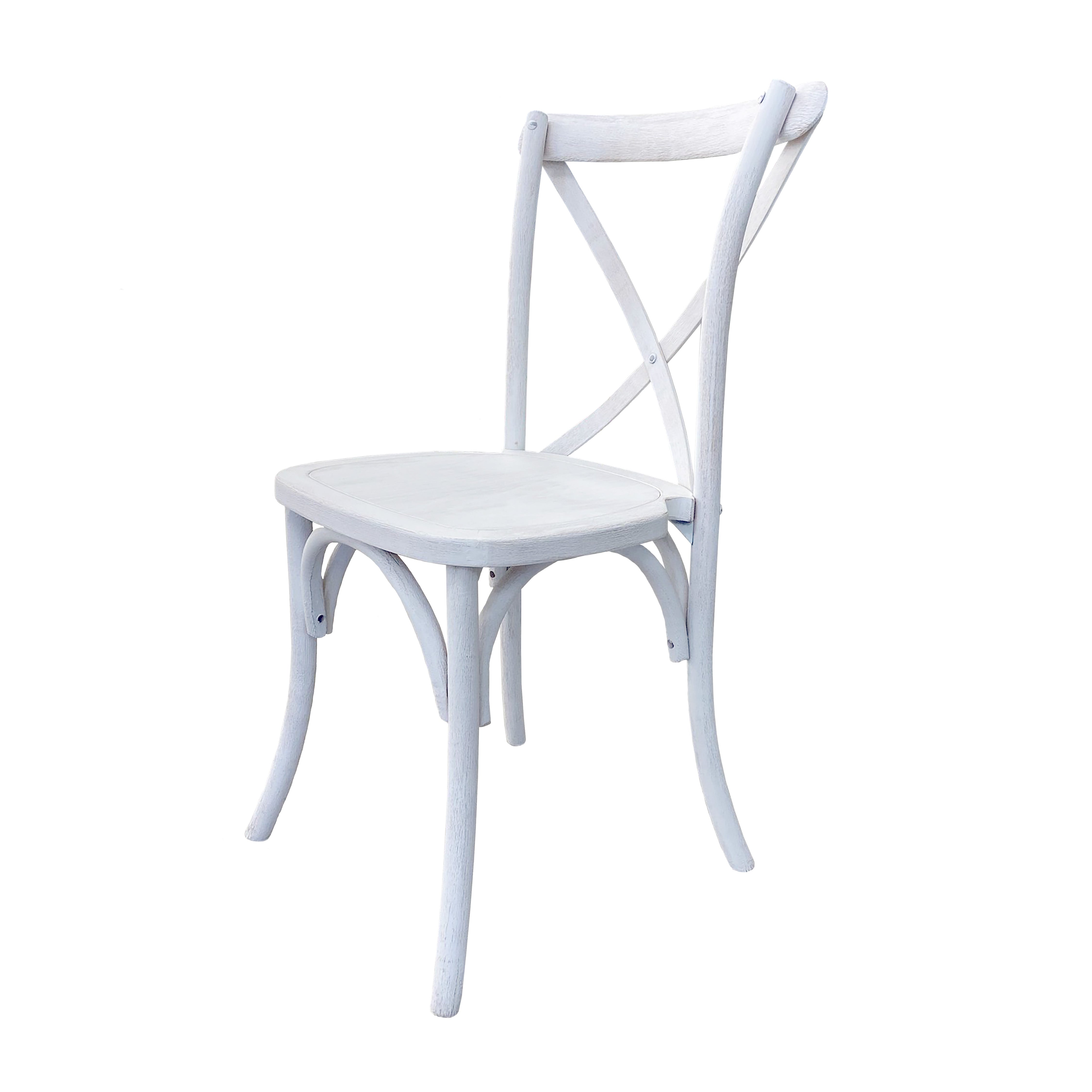 Chair, Crossback Limewash Resin