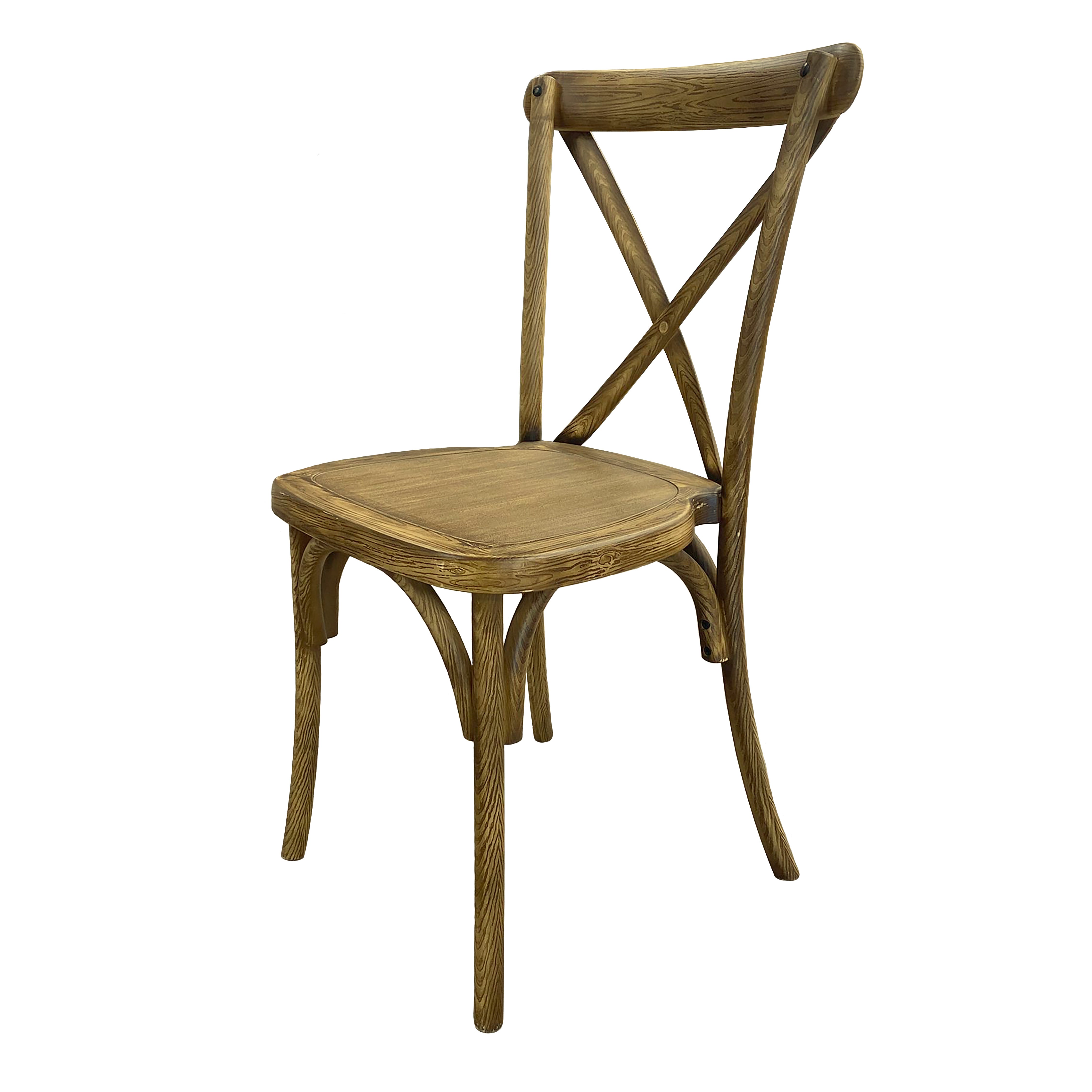 Chair, Crossback Oak Resin Textured