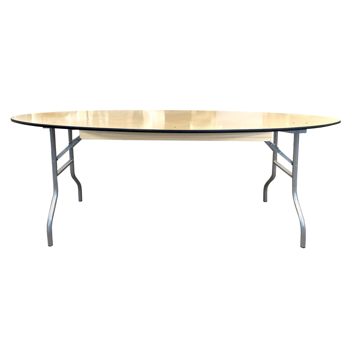Table, 30" x 72" Birch Oval Plywood