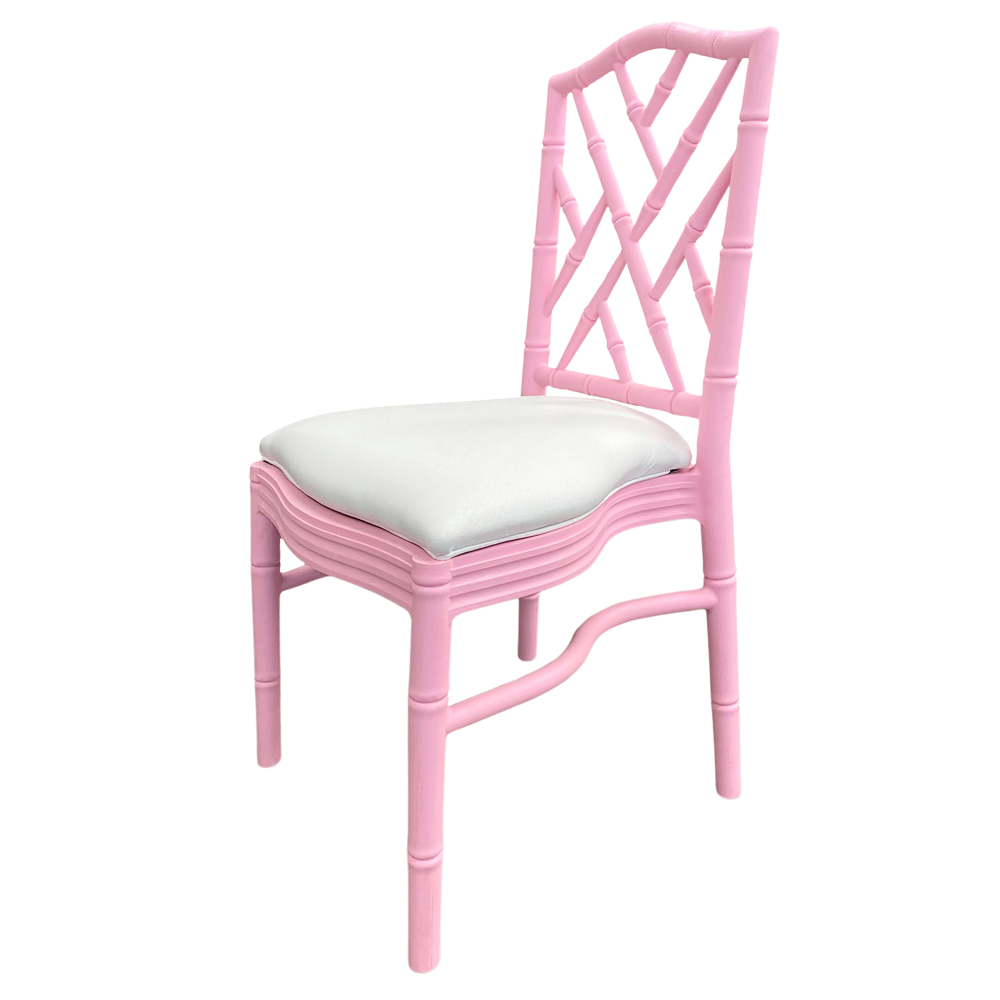 Chair, Chippendale Pink Stacking