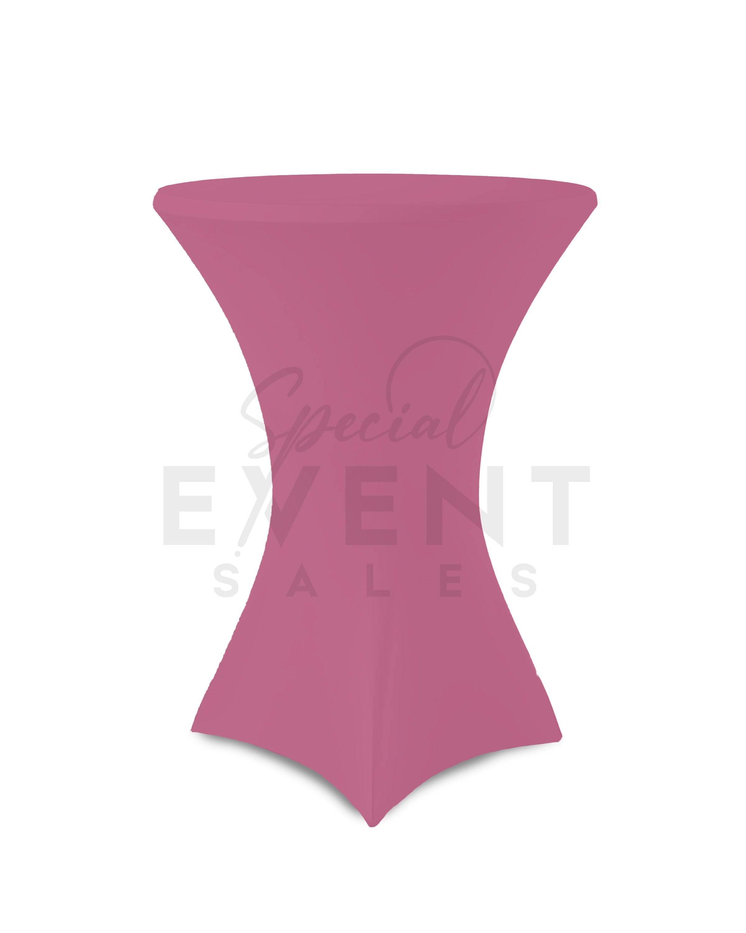 Cocktail table wrap cover in the colour pink.