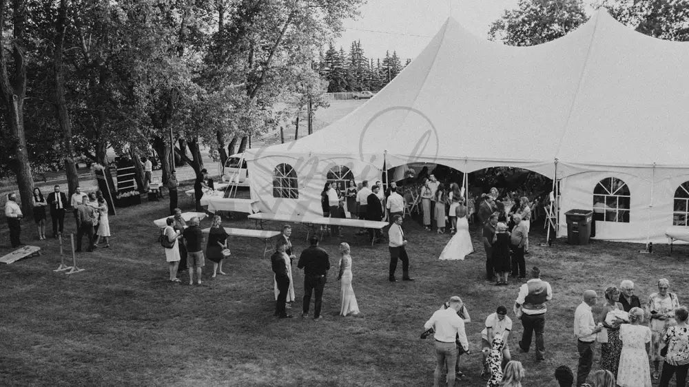 Pole Tent 40’ x 100’ White Tents - Pole