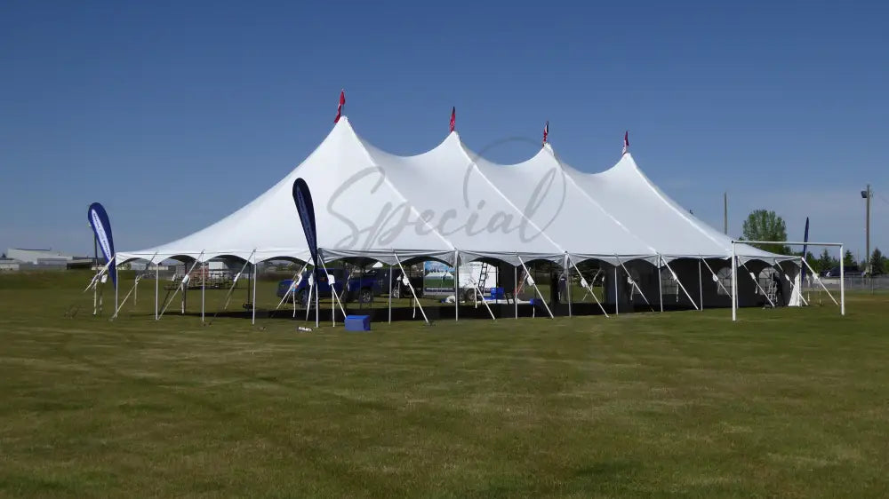 Pole Tent 40’ x 100’ White Tents - Pole