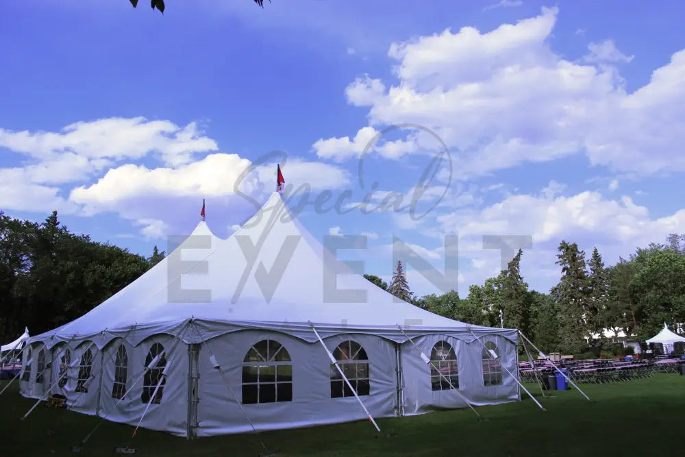 Pole Tent 40’ x 60’ White Tents - Pole