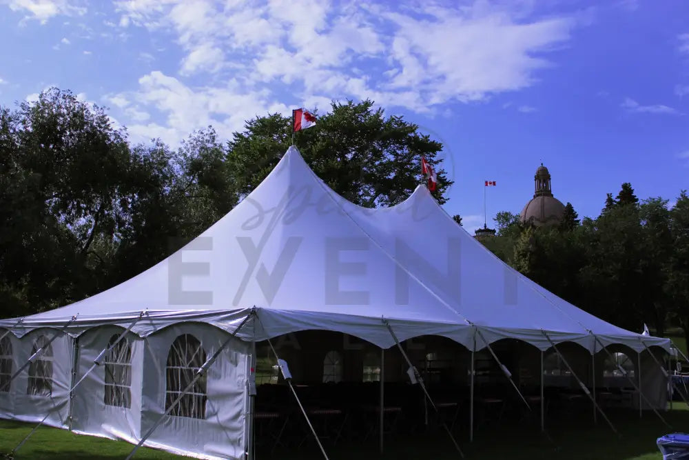 Pole Tent 40’ x 60’ White Tents - Pole