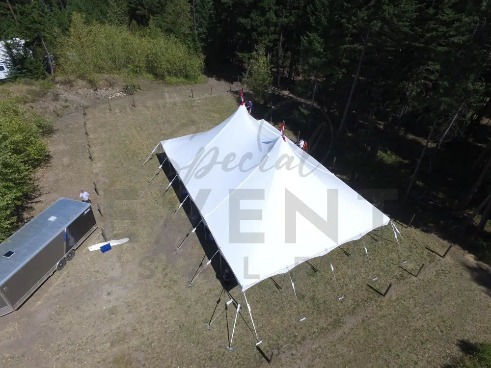 Pole Tent 40’ x 60’ White Tents - Pole