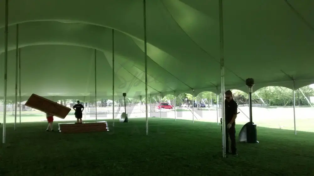 Pole Tent 60’ x 140’ White Tents - Pole