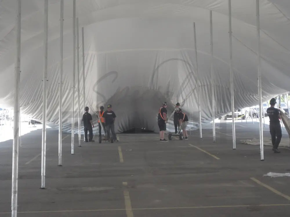 Pole Tent 60’ x 240’ White Tents - Pole