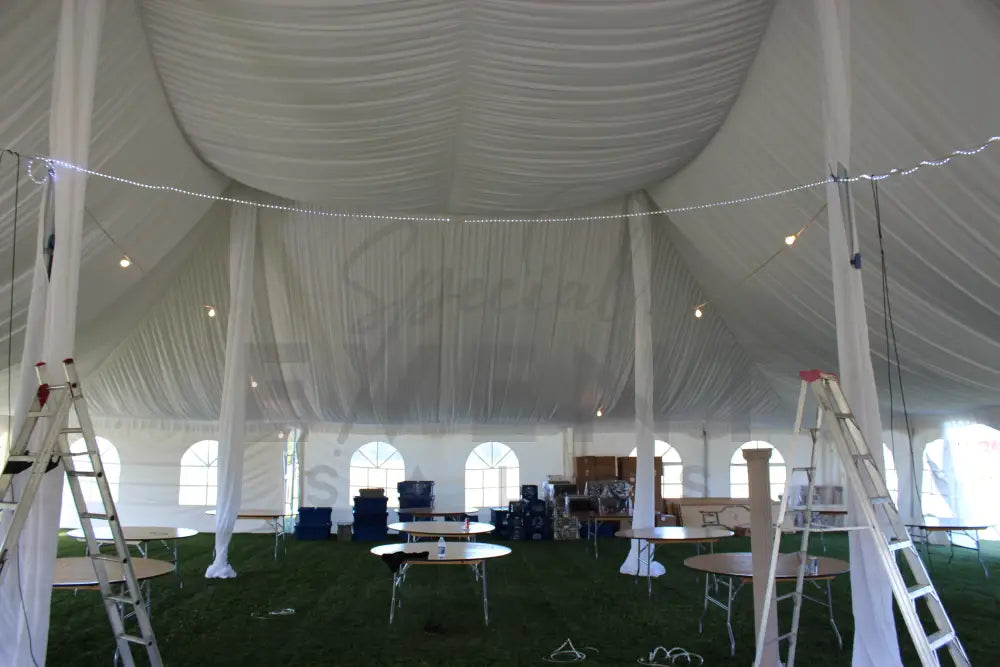 Pole Tent 60’ x 80’ White Tents - Pole