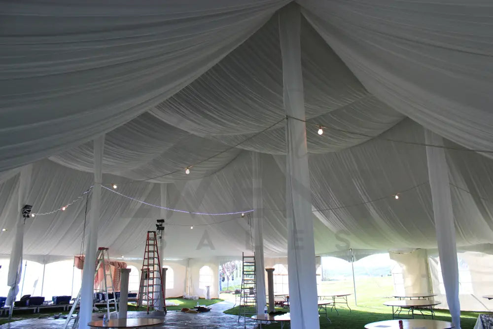Pole Tent 60’ x 80’ White Tents - Pole