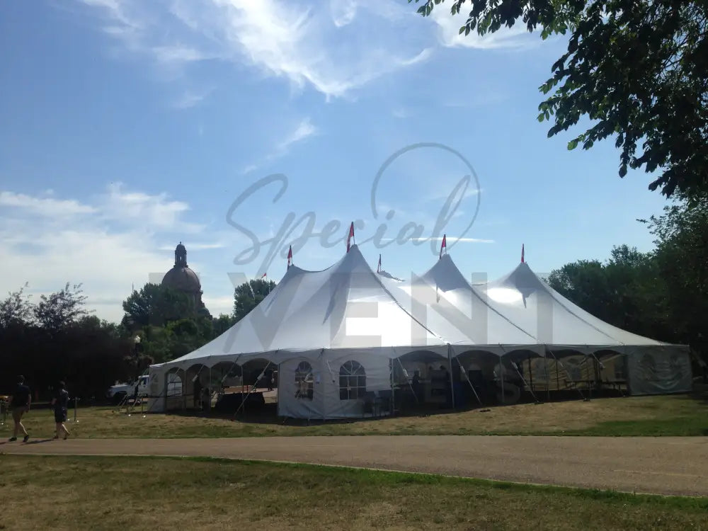 Pole Tent 60’ x 80’ White Tents - Pole