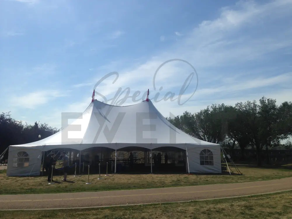 Pole Tent 60’ x 80’ White Tents - Pole