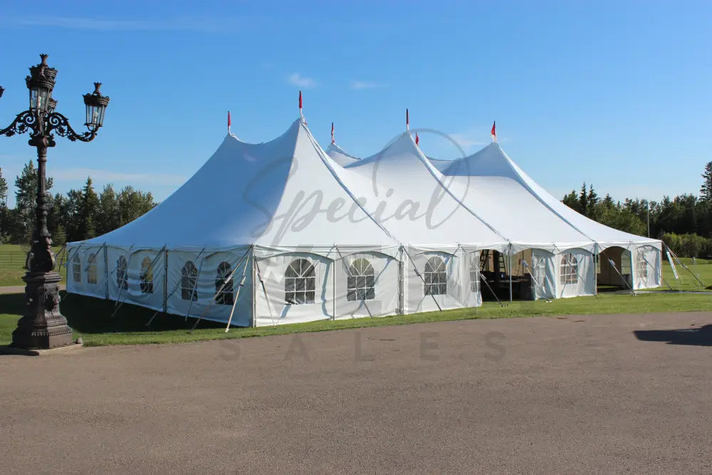 Pole Tent 60’ x 80’ White Tents - Pole