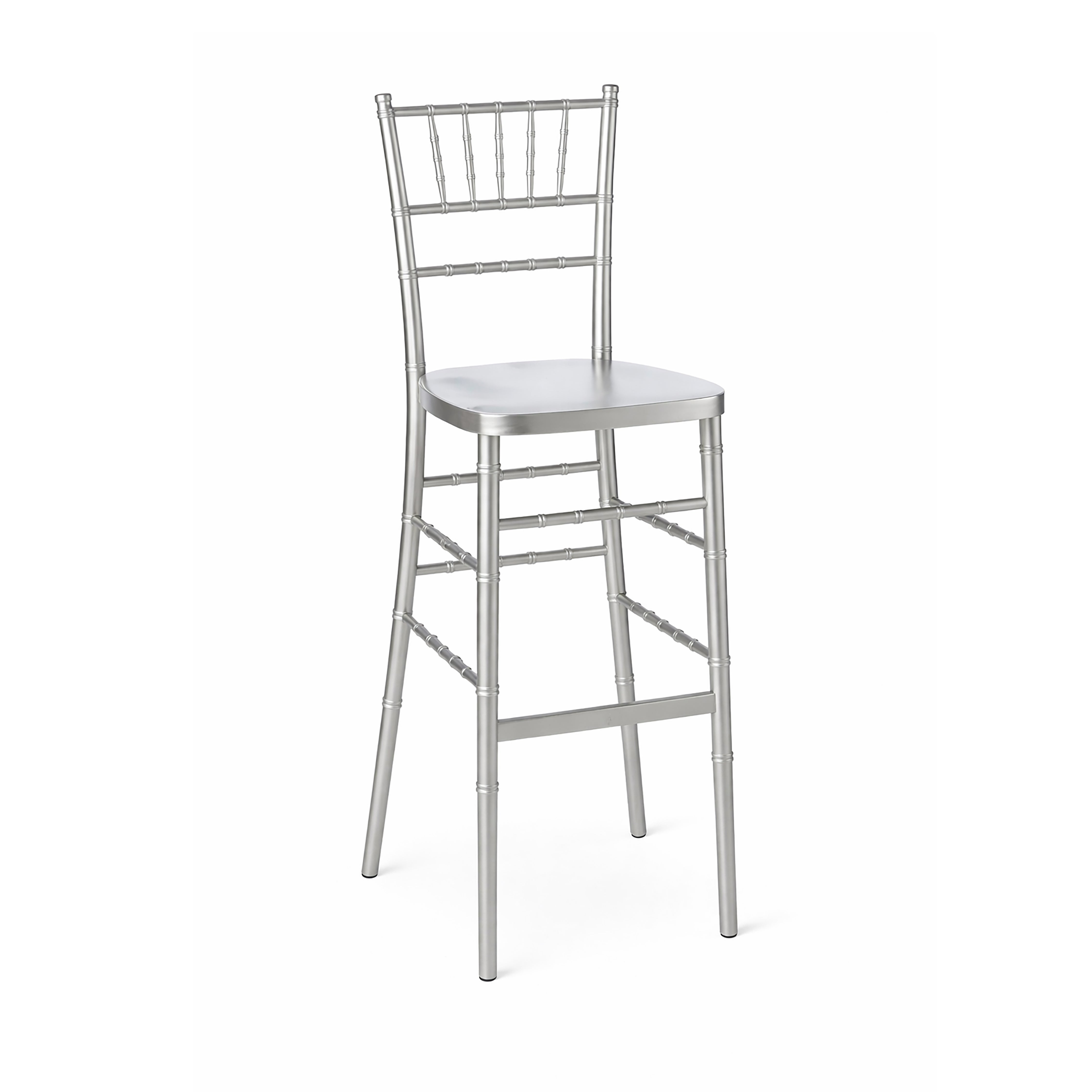 Stool, Chiavari Silver Assembled