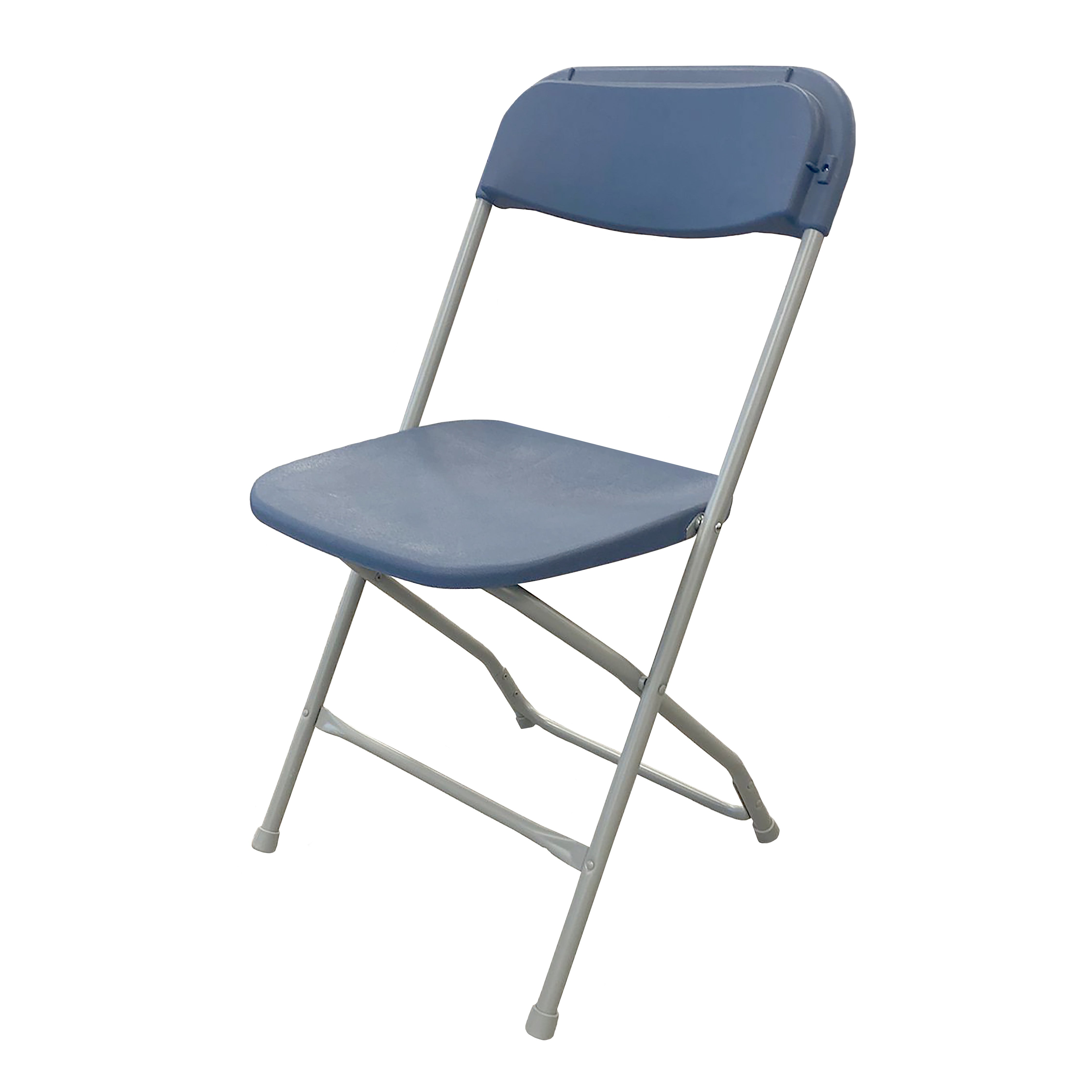 Chair, Folding Slate Blue Seat & Grey Frame Pro Series