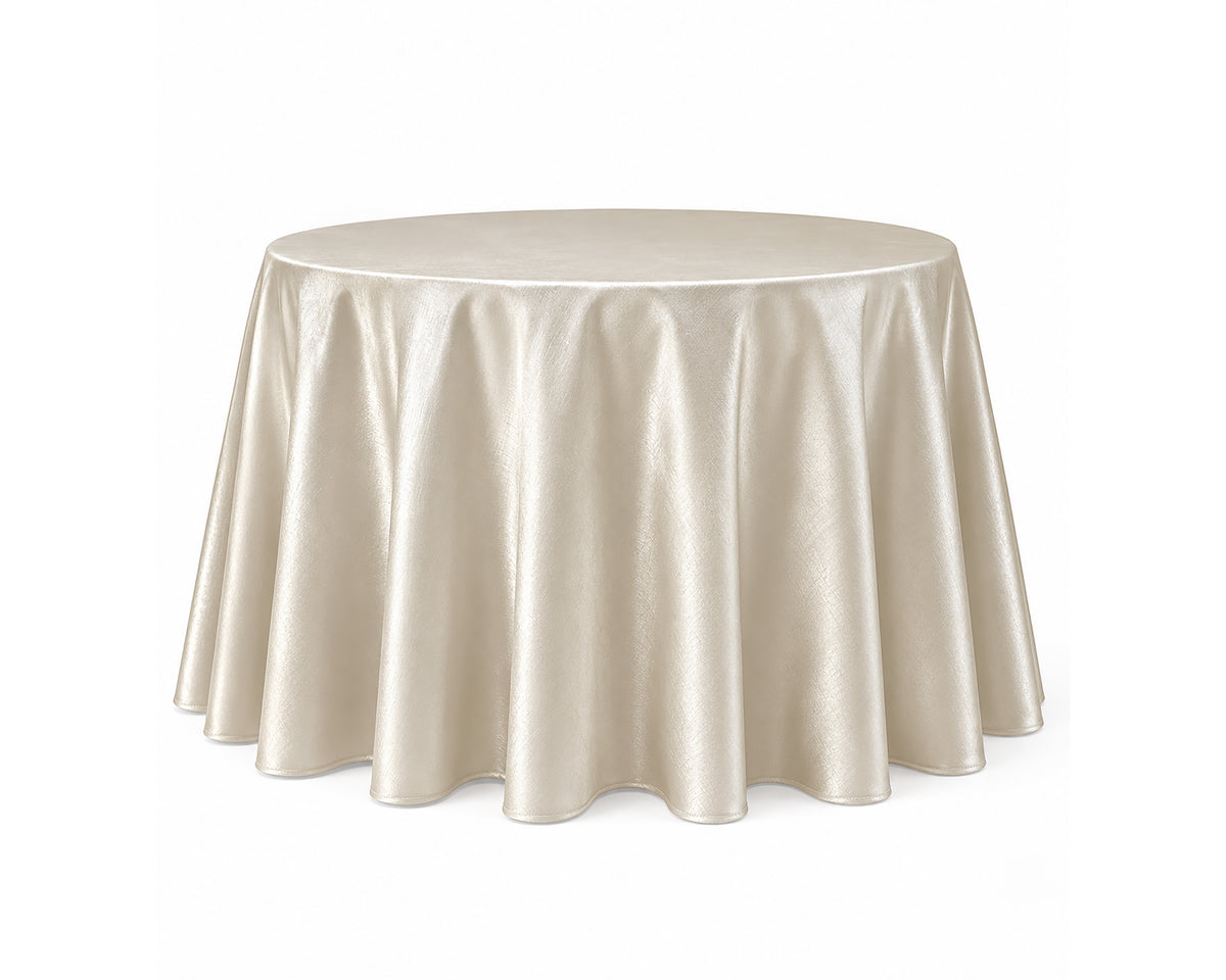Tablecloth 120" Round Tan Majestic