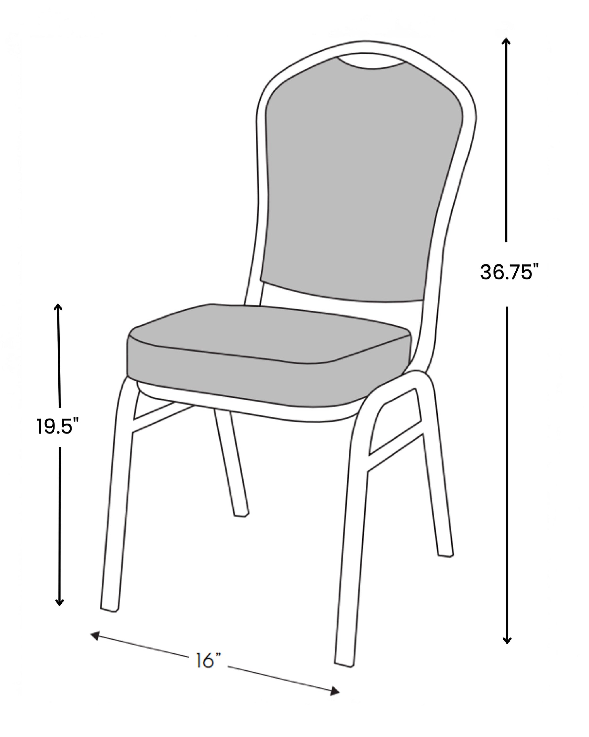 Chair, Banquet Tyrone Diamond Pewter