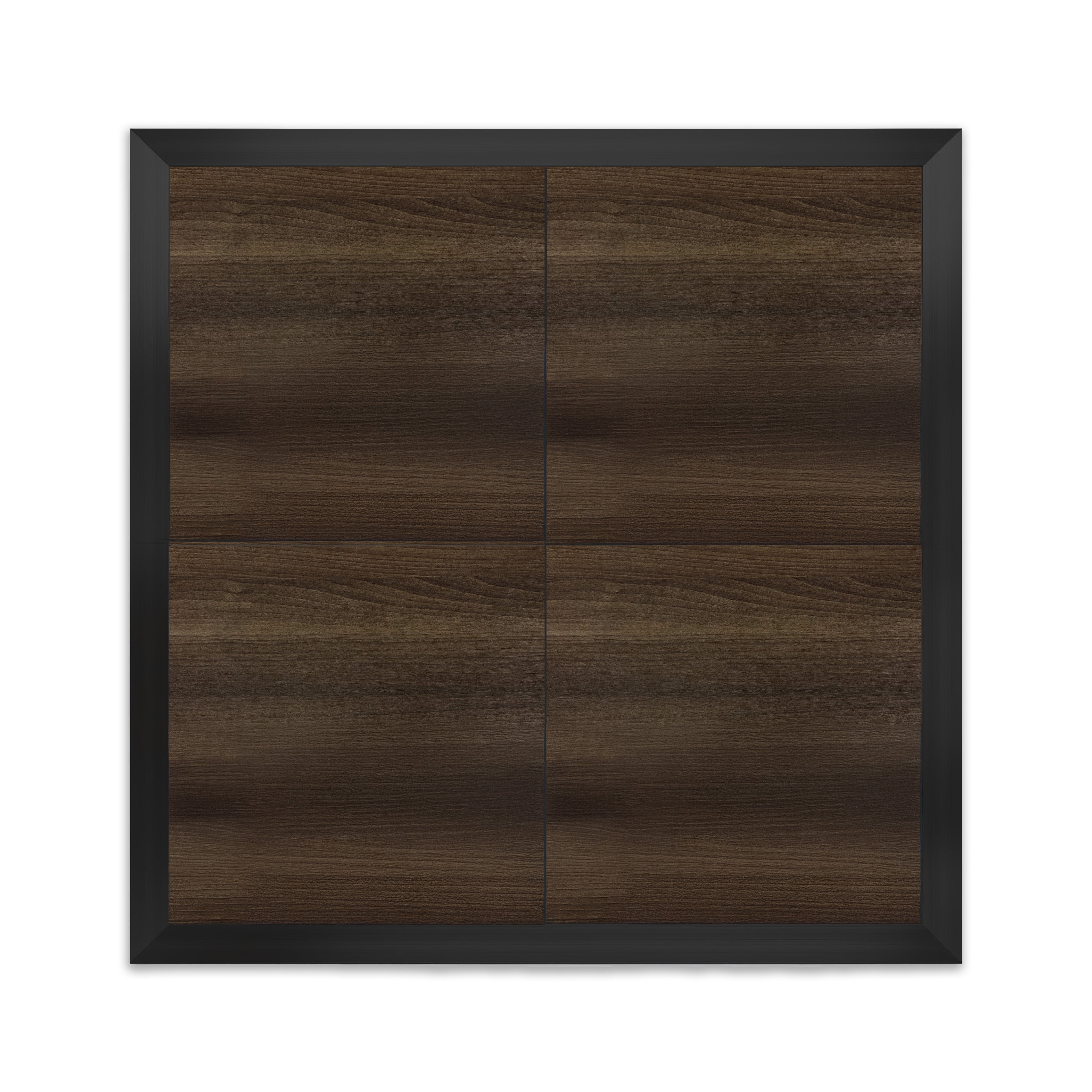 Dark rich brown wooden walnut coloured DancePro premium event dancefloor.