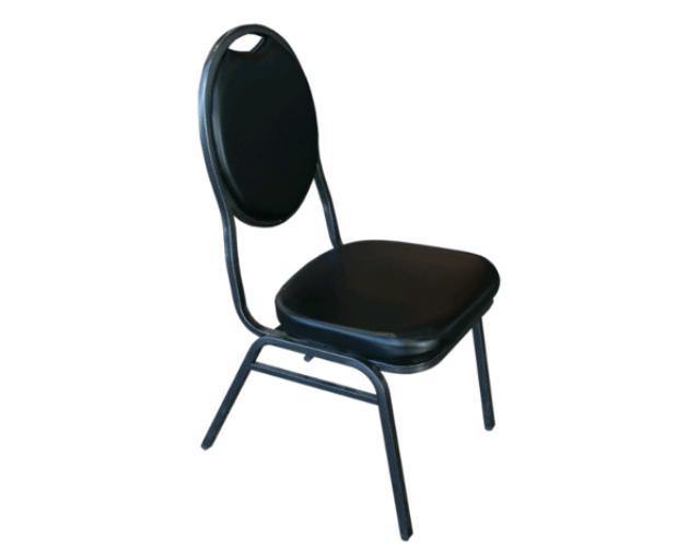 Chair, Banquet Stacking Black Vinyl - Special Event Sales