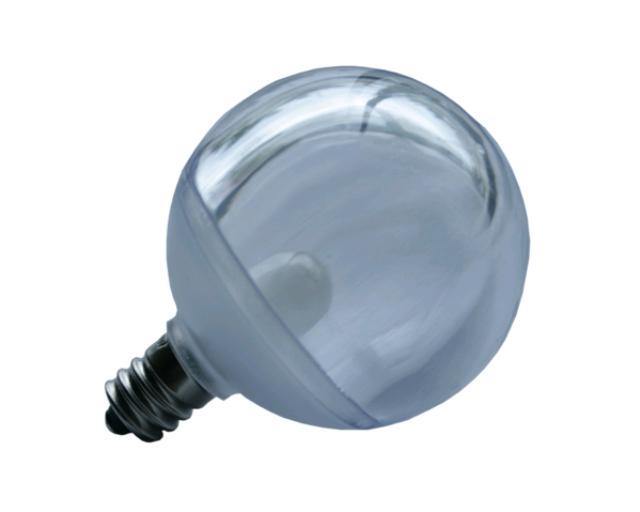 Bulb, Cafe 50mm 1W LED Clear Polycarbonate - Special Event Sales