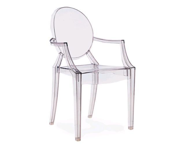 Chair, Ghost Clear With Arms - Special Event Sales