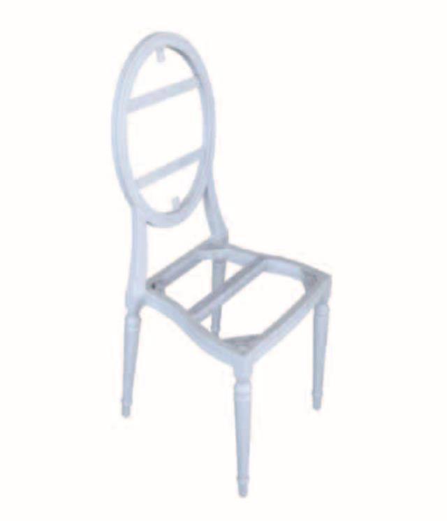 Chair, Louis XVI G2 White Frame - Special Event Sales