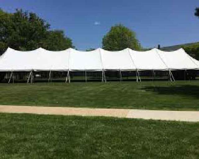 Pole Tent 30' x 100' White - Special Event Sales