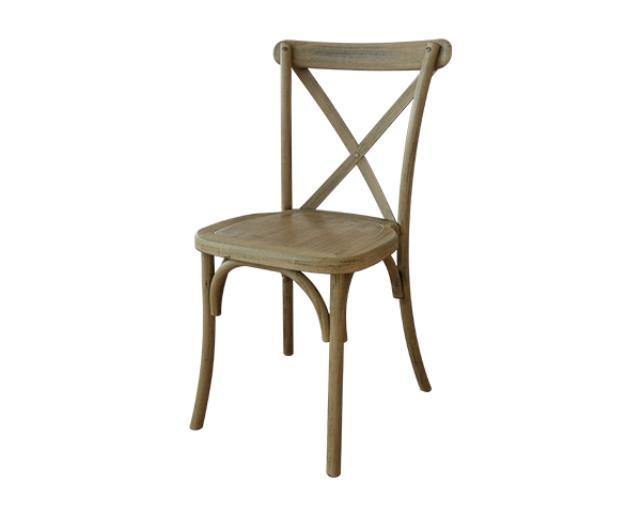 Chair, Crossback Blond Oak Resin - Special Event Sales