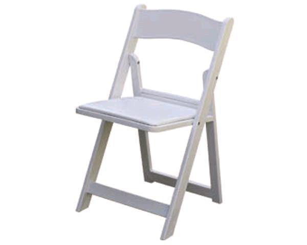 Chair, White Resin Folding - Special Event Sales