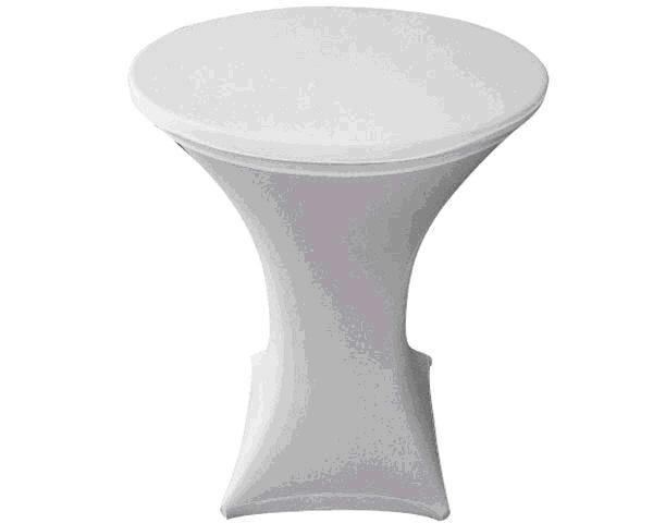 Spandex Cover 42" Tall X 30" Diameter White - Special Event Sales