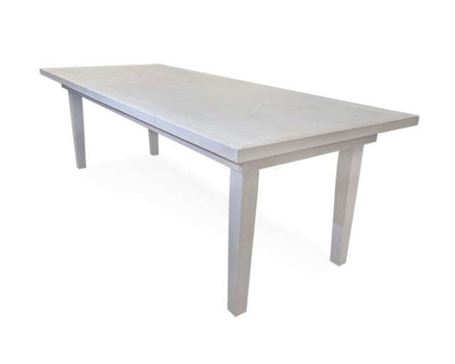 Table, 40" x 96" Farm Style Straight Leg White Washed