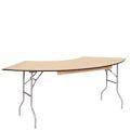 Table, 60" x 30" Serpentine Birch Plywood - Special Event Sales